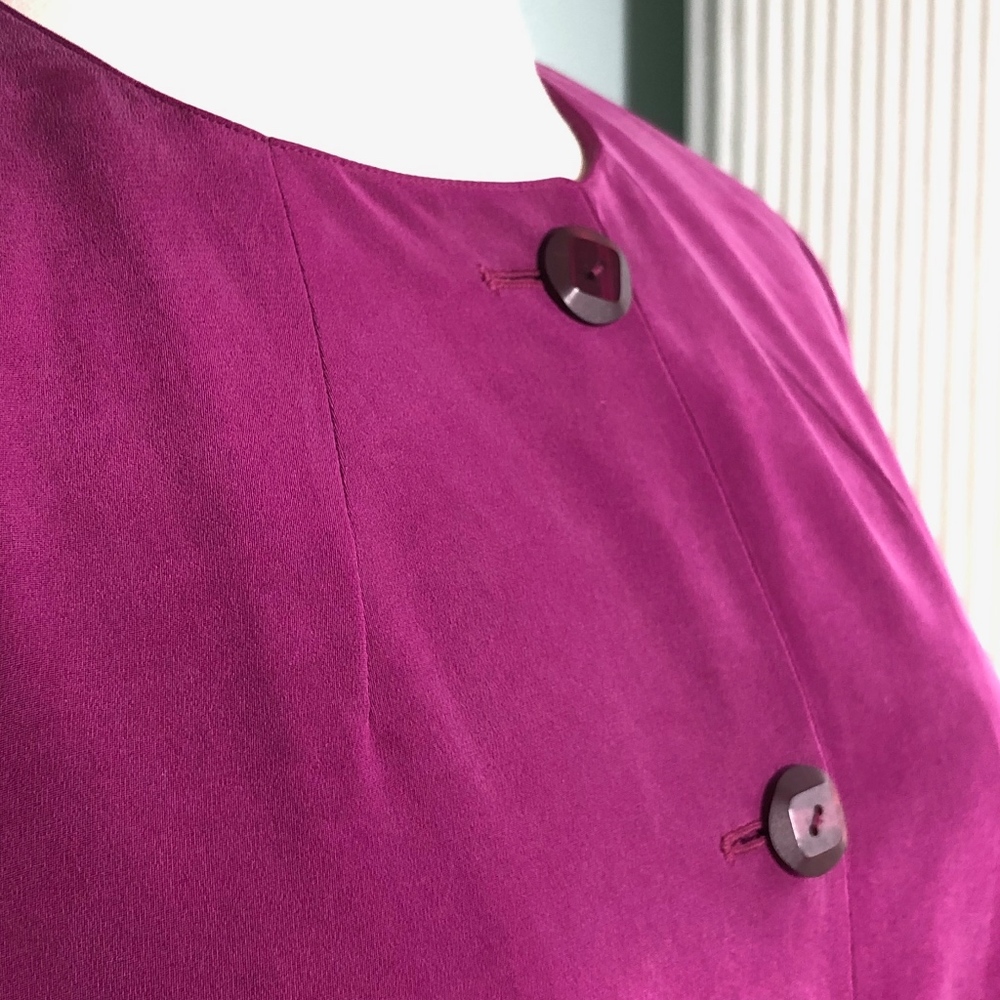 Liz Claiborne silk classic jacket 14 - Picture 3 of 7